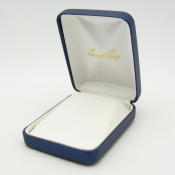 #1SP Metallic Blue Vienna Leather Pendant Box